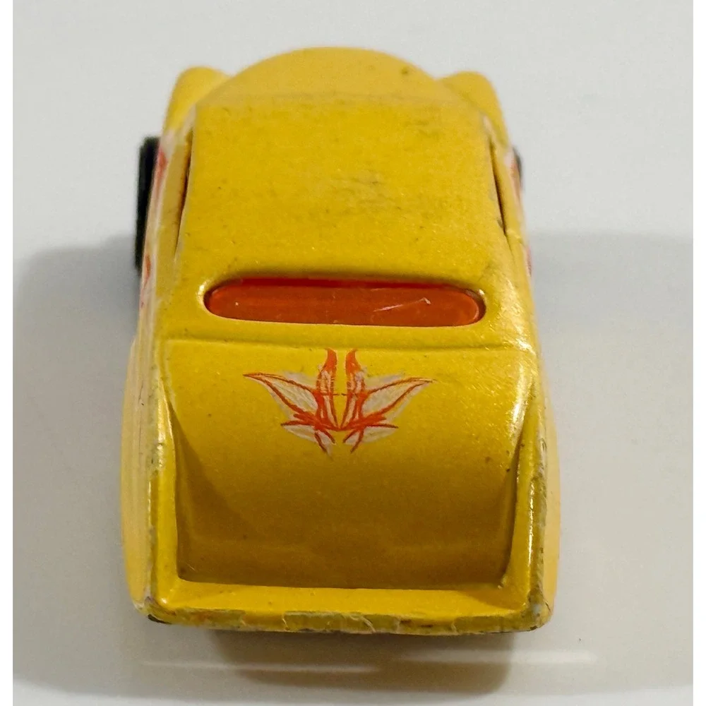 Hot Wheels Purple Passion Kids 1:64 Yellow Flame Graphics Lead Sled Custom Car